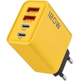 شارژر موبایل فست شارژ 120 وات(چهار ترمیناله)